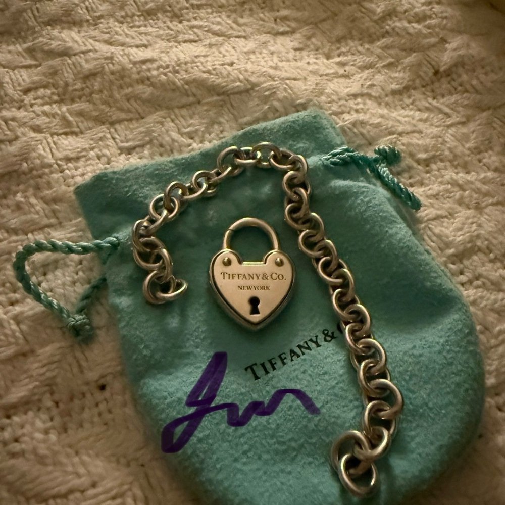 Tiffany & Co. Silver Heart Padlock Charm